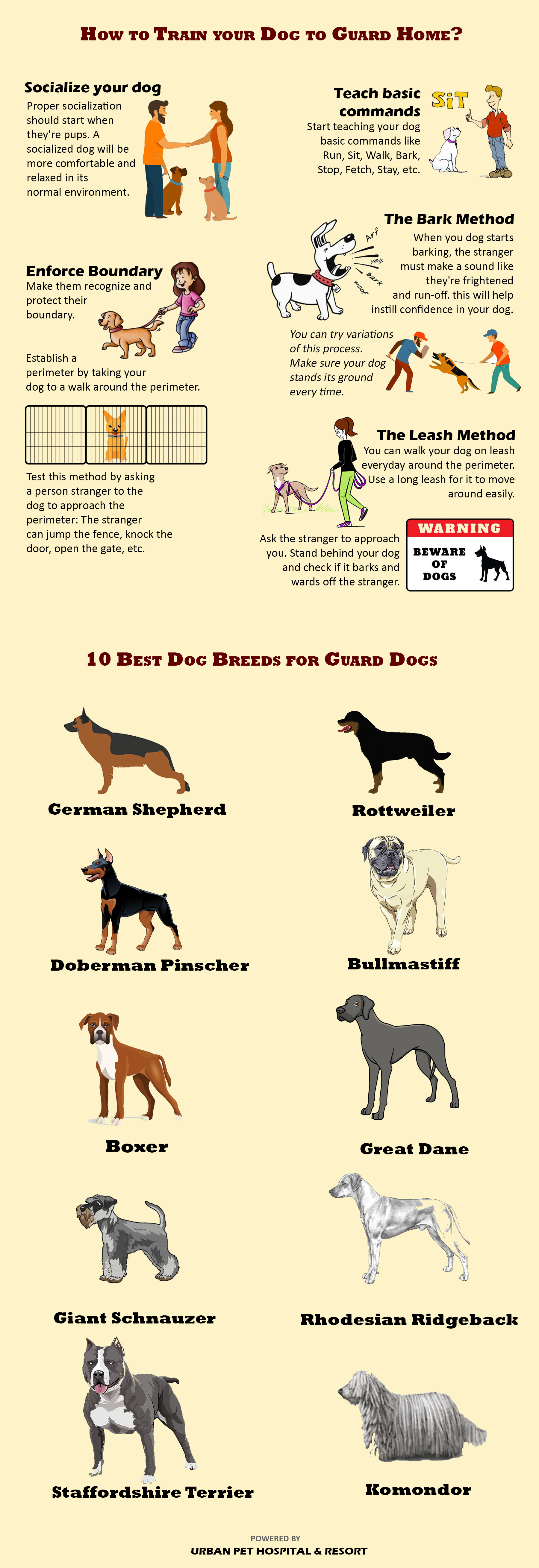 how to train a guard dog at home