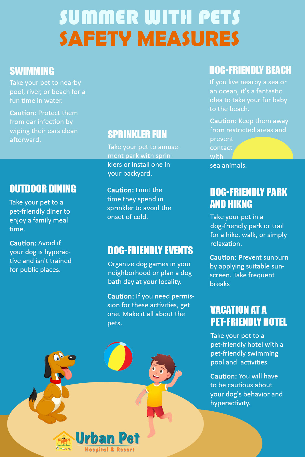 summer pet safety infographics